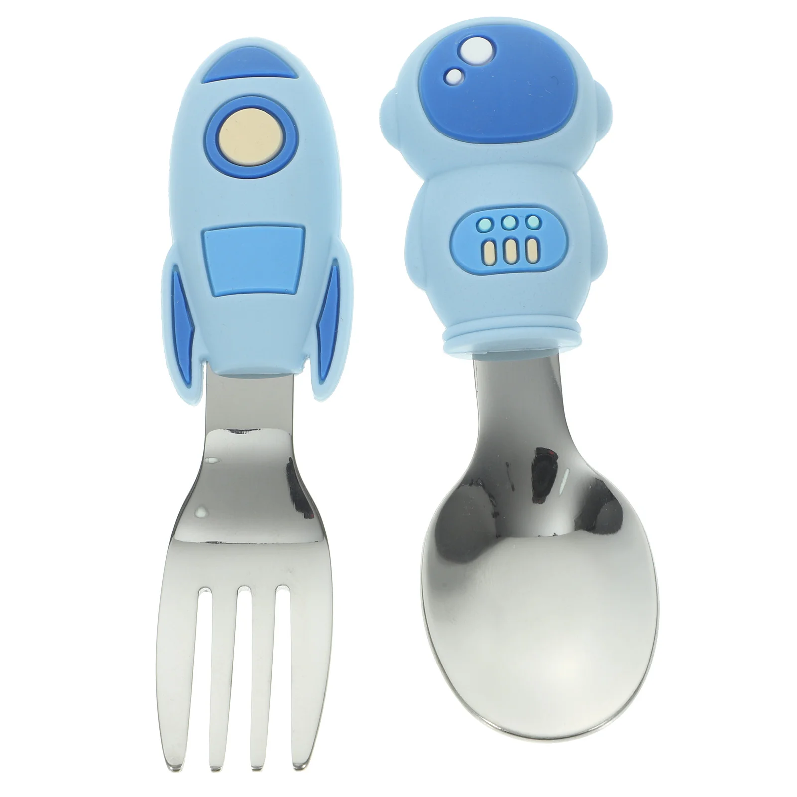 1 Set Self Feeding Toddler Spoons Fork Silicone Handle Stainless Steel Toddler Utensil
1 Set Self Feeding Toddler Spoons Fork Silicone Handle Stainless Steel Toddler Utensil