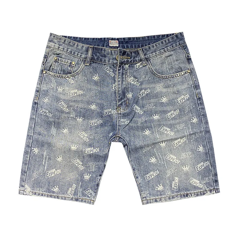 Wholesale 2022 Summer Jacquard Men's Denim Short Light Luxury Crown Embroidery Streetwear Blue Cowboy Loose Shorts Jeans
Wholesale 2022 Summer Jacquard Men's Denim Short Light Luxury Crown Embroidery Streetwear Blue Cowboy Loose Shorts Jeans