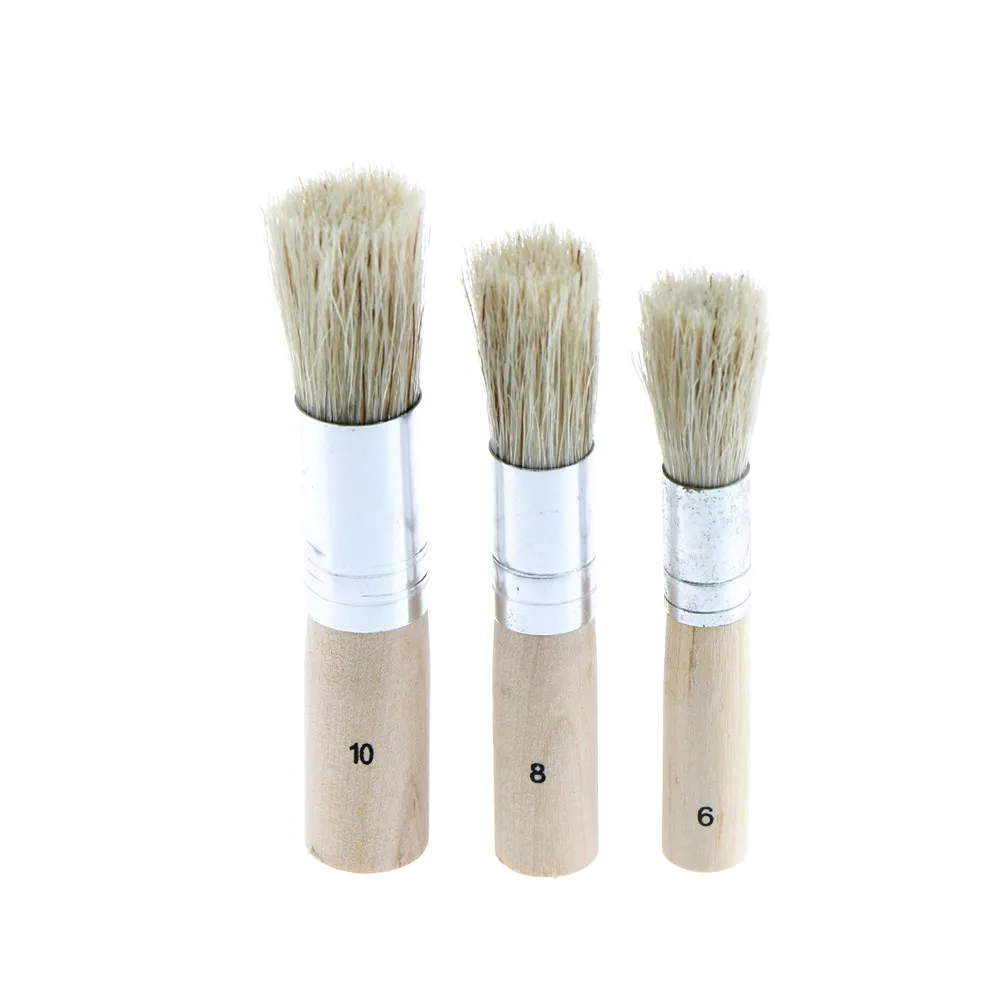 3Pcs/Set Wooden Stencil Brush Hog Bristle Brushes Acrylic Watercolor Oil Painting School Accessories
3Pcs/Set Wooden Stencil Brush Hog Bristle Brushes Acrylic Watercolor Oil Painting School Accessories