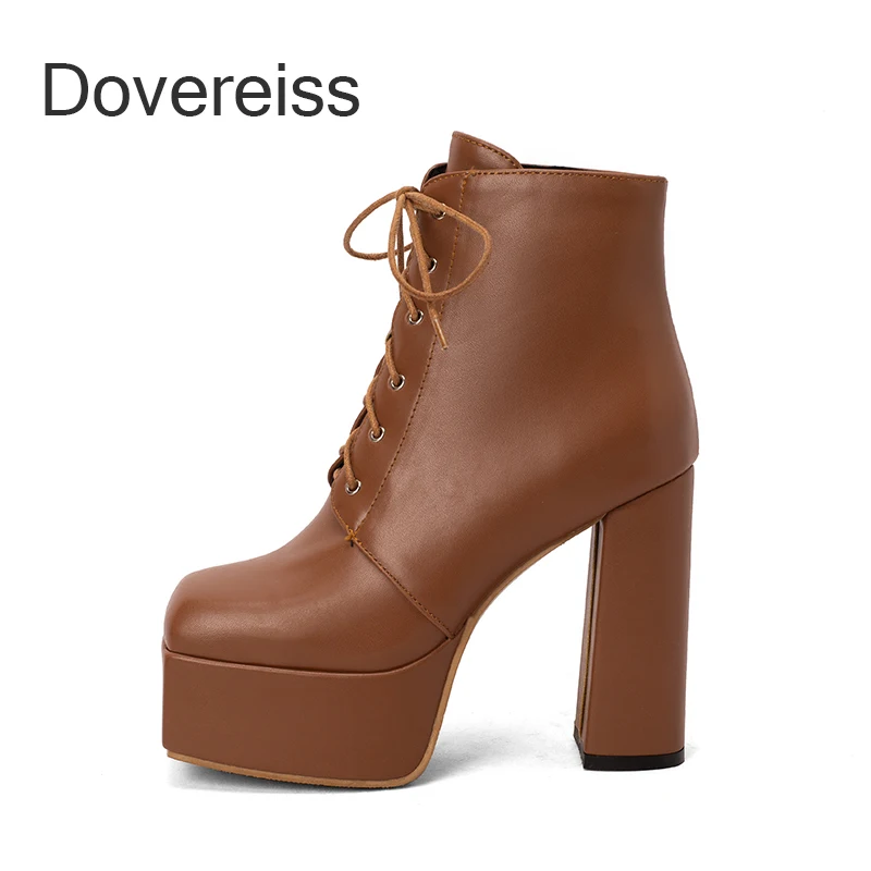 Dovereiss 2022 Fashion Winter Female Brown Ankle Boots New Sexy Zipper Chunky Heels Ladies Short Boots Big Size43 44 45 46 47 48
Dovereiss 2022 Fashion Winter Female Brown Ankle Boots New Sexy Zipper Chunky Heels Ladies Short Boots Big Size43 44 45 46 47 48