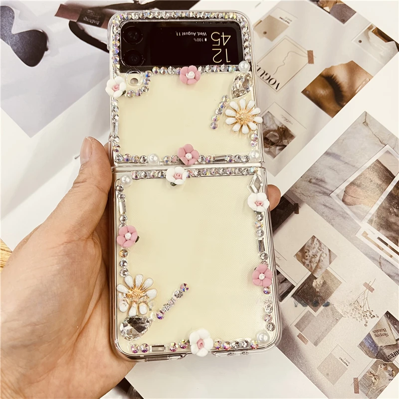 For Samsung Galaxy Z Flip 1 2 Bling Cases, Pink Sparkle Gems Crystal Case For Samsung Galaxy Z Flip3 4 Flip5 Diamond Border
For Samsung Galaxy Z Flip 1 2 Bling Cases, Pink Sparkle Gems Crystal Case For Samsung Galaxy Z Flip3 4 Flip5 Diamond Border