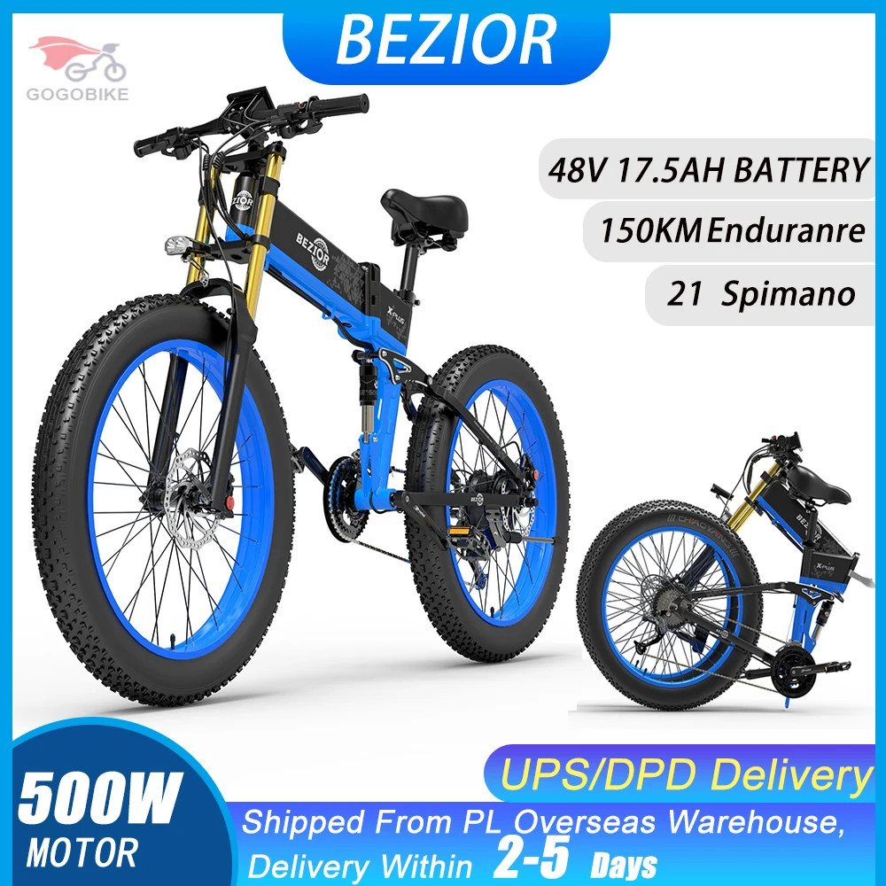 BEZIOR Electric Bicycle Foldable Electric Bike 48V 1500W Bicicletta Elettrica Fat Ebike Bicycle Electric Motor Kit Road Bike
BEZIOR Electric Bicycle Foldable Electric Bike 48V 1500W Bicicletta Elettrica Fat Ebike Bicycle Electric Motor Kit Road Bike