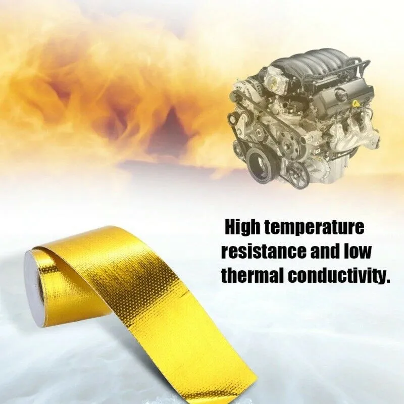 100 X 5cm Heat Shield Wrap Tape 2021 Fiberglass Gold Heat Insulation High Temperature Insulation Tape Reflective
100 X 5cm Heat Shield Wrap Tape 2021 Fiberglass Gold Heat Insulation High Temperature Insulation Tape Reflective