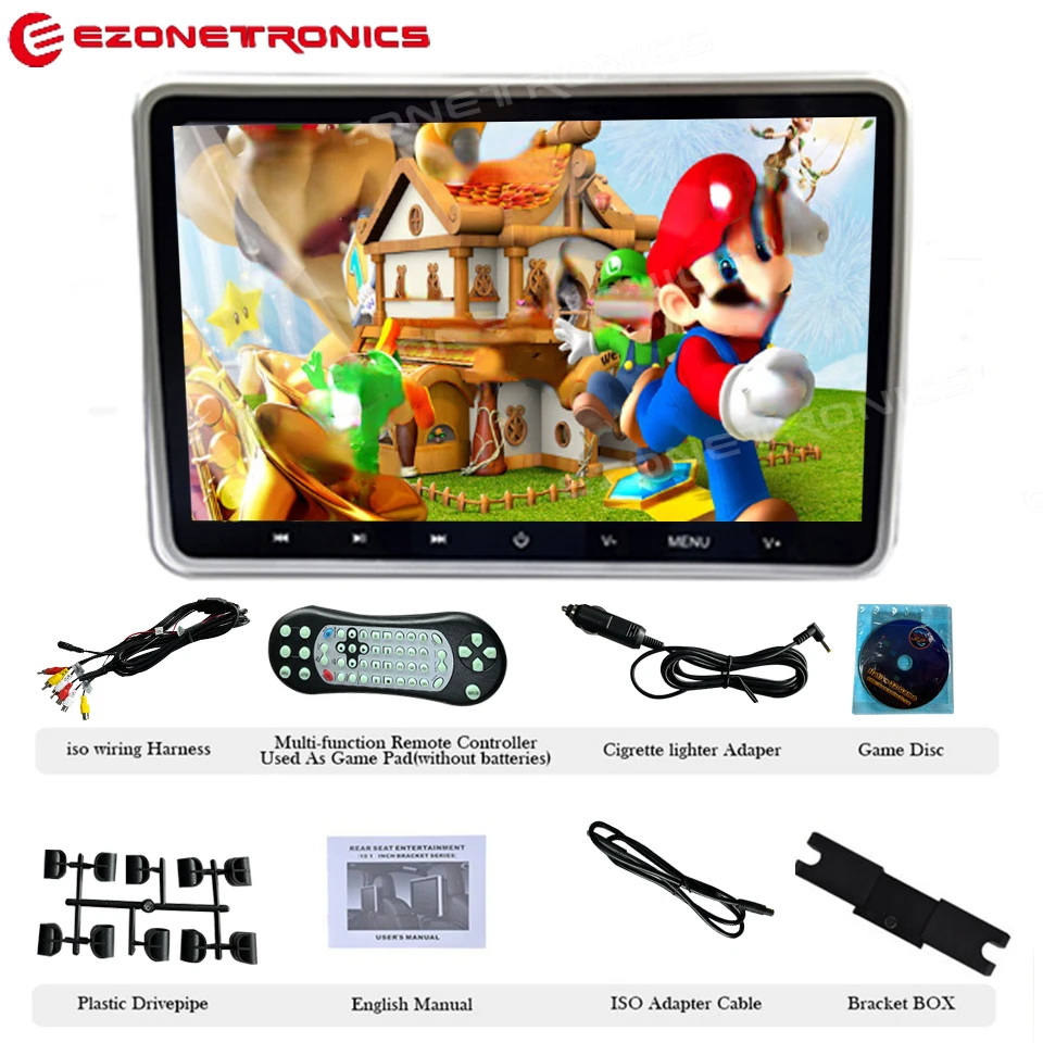 1PCS 10.1Inch Car Headrest Monitor DVD Video Player USB/SD/HDMI/IR/FM TFT LCD Screen Touch Button Game Remote Control MP4 Stereo
1PCS 10.1Inch Car Headrest Monitor DVD Video Player USB/SD/HDMI/IR/FM TFT LCD Screen Touch Button Game Remote Control MP4 Stereo
