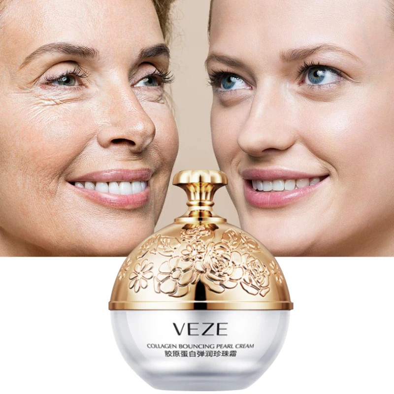 Facial Collagen Cream Anti Aging Care Wrinkle Removal Dark Spots Acne Desalination Pore Whitening Moisturizing Pearl Cream 30G
Facial Collagen Cream Anti Aging Care Wrinkle Removal Dark Spots Acne Desalination Pore Whitening Moisturizing Pearl Cream 30G