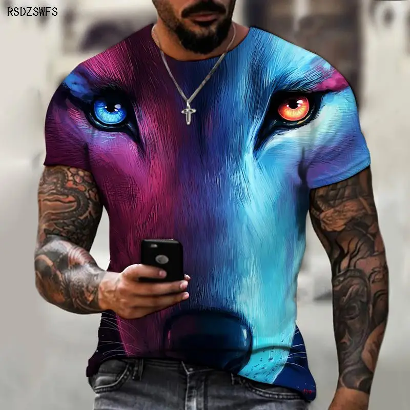 Brand Men's T-shirt 3D Printing Ice And Fire Wolf Horror Series Fierce Werewolf Street Cool And Handsome New
Brand Men's T-shirt 3D Printing Ice And Fire Wolf Horror Series Fierce Werewolf Street Cool And Handsome New