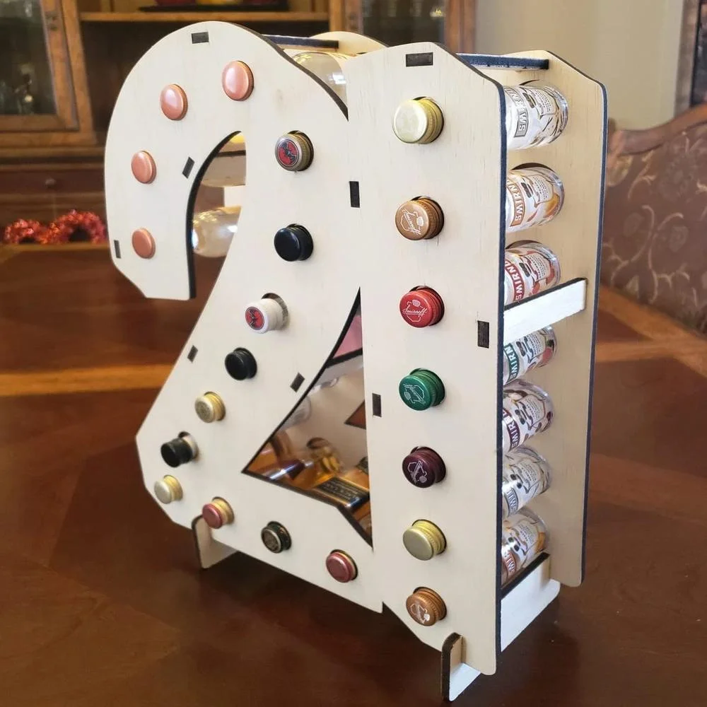 Number 21 Mini Liquor Bottle Holder Wine Collection Storage Wooden Wine Bottle Holder Support 21 Holes For Home Bar Decor New
Number 21 Mini Liquor Bottle Holder Wine Collection Storage Wooden Wine Bottle Holder Support 21 Holes For Home Bar Decor New
