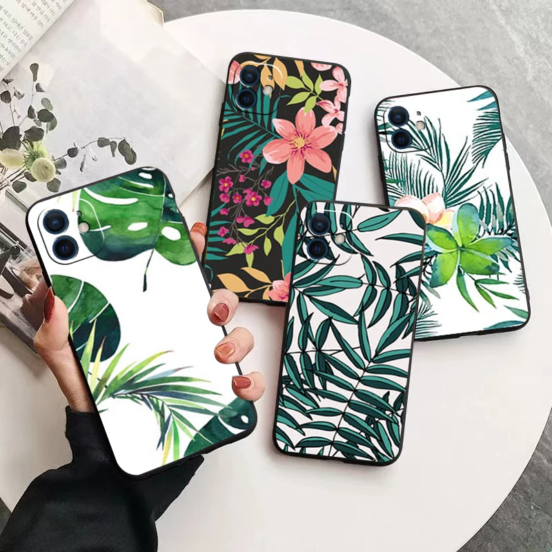 Tropical plant pattern phone Case For IPhone 13 12 11 Pro Max Mini SE XR X XS Max 8Plus 7plus 6 soft6S New Shell phone Case
Tropical plant pattern phone Case For IPhone 13 12 11 Pro Max Mini SE XR X XS Max 8Plus 7plus 6 soft6S New Shell phone Case