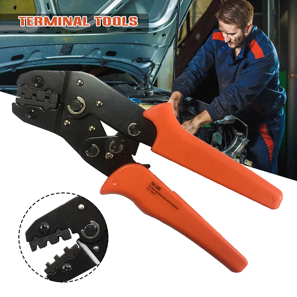 SN-28B Terminal Crimper Tool for Insulated Terminals Mini Fixed Jaw Crimper Ratcheting Wire Terminal Crimper Tool PRE
SN-28B Terminal Crimper Tool for Insulated Terminals Mini Fixed Jaw Crimper Ratcheting Wire Terminal Crimper Tool PRE