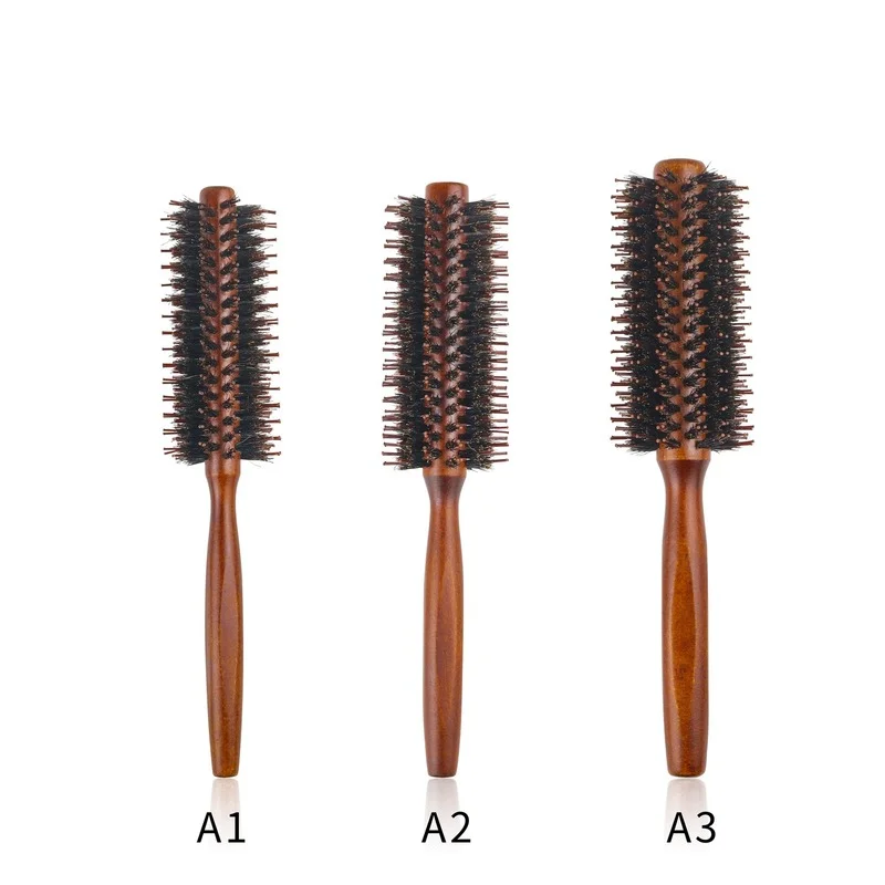 Straight Twill Boar Bristle Round Rolling Brush Wood Handle Round Barrel Hair Curling Brush Hair Comb Hairdressing Tool
Straight Twill Boar Bristle Round Rolling Brush Wood Handle Round Barrel Hair Curling Brush Hair Comb Hairdressing Tool
