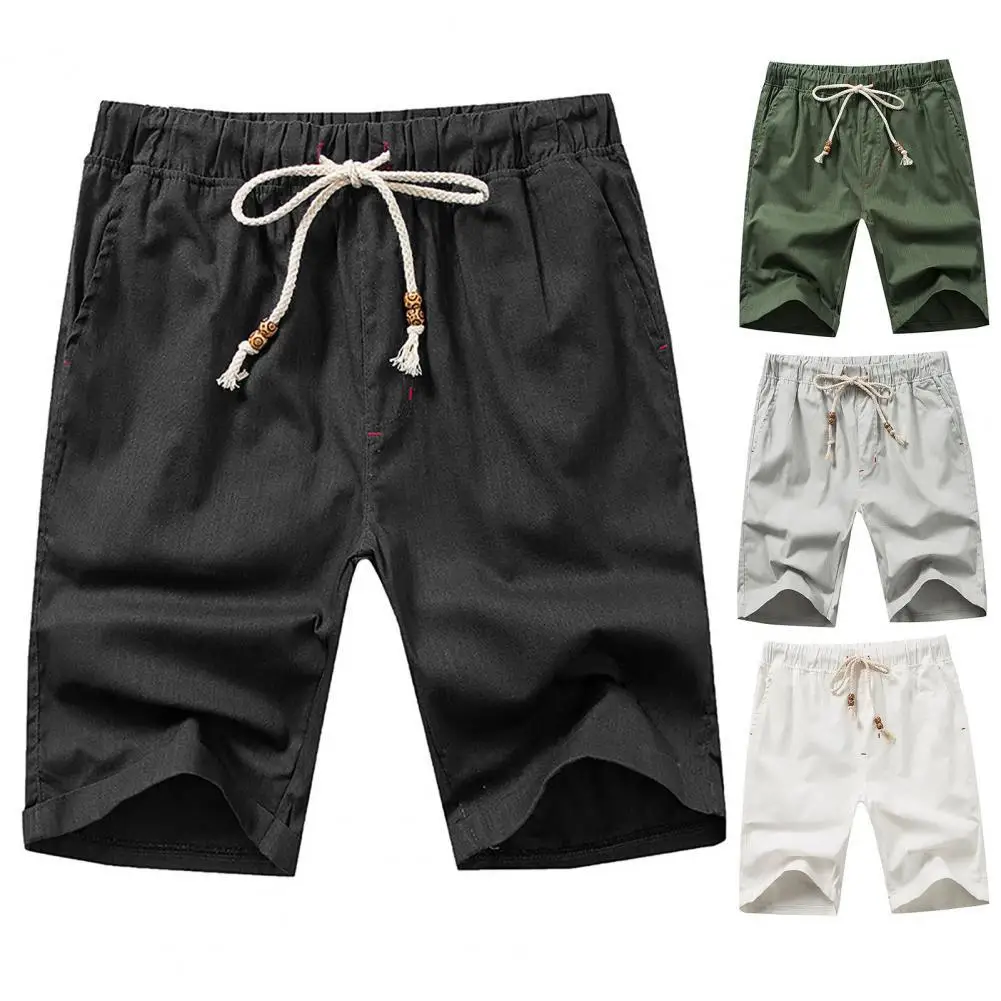 Solid Color Sports Shorts Knee Length Men Drawstring Multi Pockets Training Shorts Streetwear
Solid Color Sports Shorts Knee Length Men Drawstring Multi Pockets Training Shorts Streetwear
