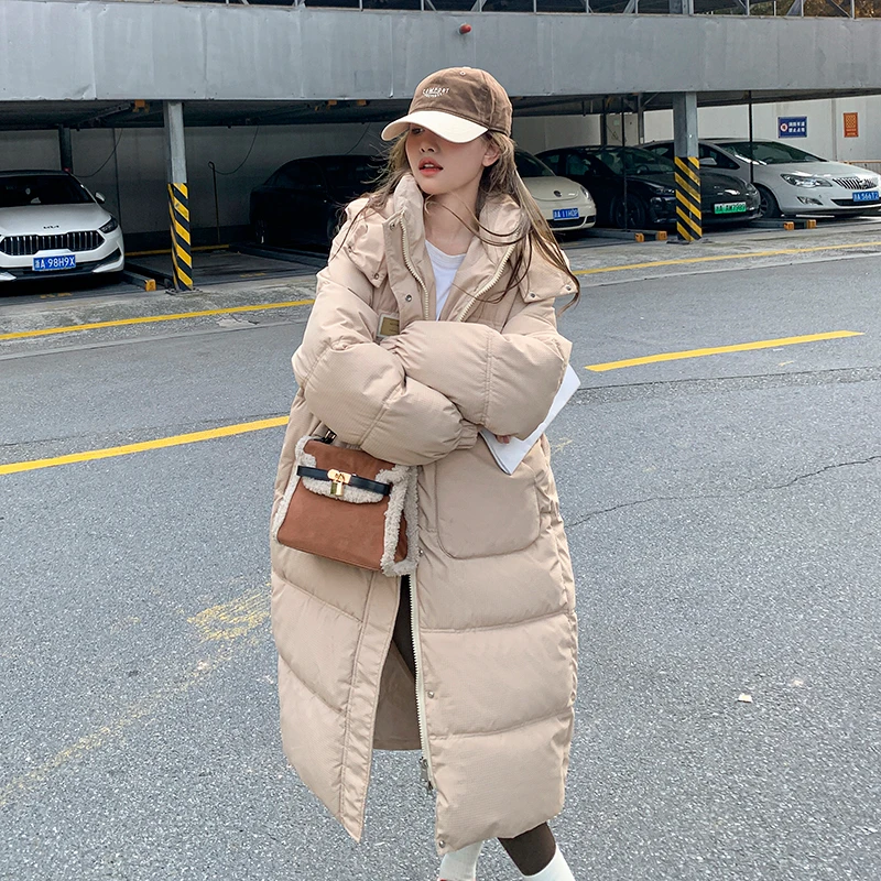 Korean Solid Color Long Straight Winter Coat Casual Women Parkas Clothes Hooded Stylish Winter Jacket Female Outerwear
Korean Solid Color Long Straight Winter Coat Casual Women Parkas Clothes Hooded Stylish Winter Jacket Female Outerwear