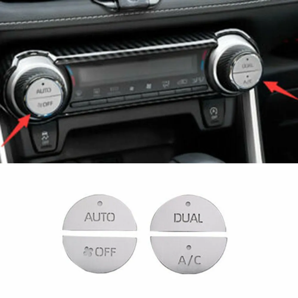 Silver Aluminum Alloy Material Central Console AC Switch Button Trim For Toyota RAV4 2019-2021
Silver Aluminum Alloy Material Central Console AC Switch Button Trim For Toyota RAV4 2019-2021