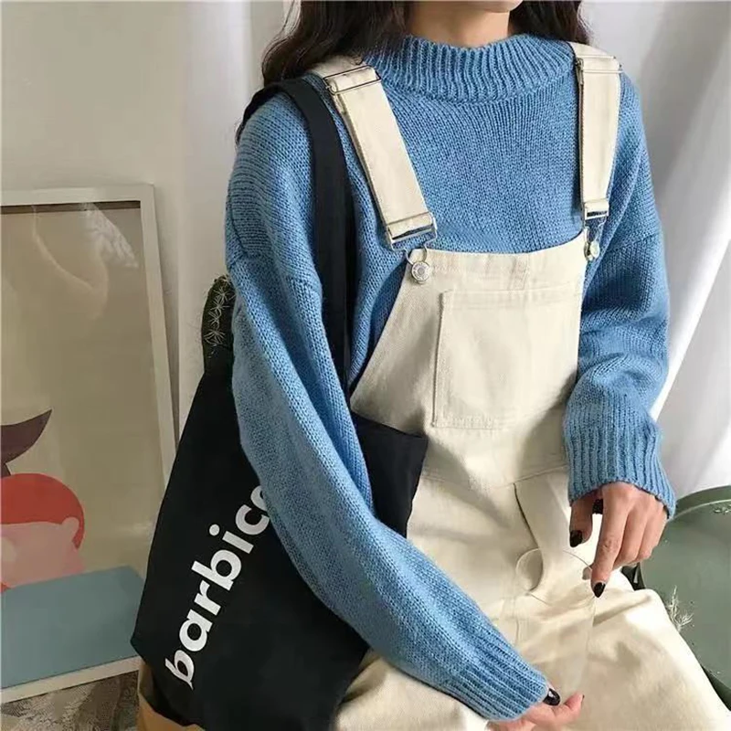 Denim Jumpsuits Women Loose Solid Ankle-length Pants Streetwear Korean preppy StyleTrendy Casual Summer 2021 Woman Overall
Denim Jumpsuits Women Loose Solid Ankle-length Pants Streetwear Korean preppy StyleTrendy Casual Summer 2021 Woman Overall