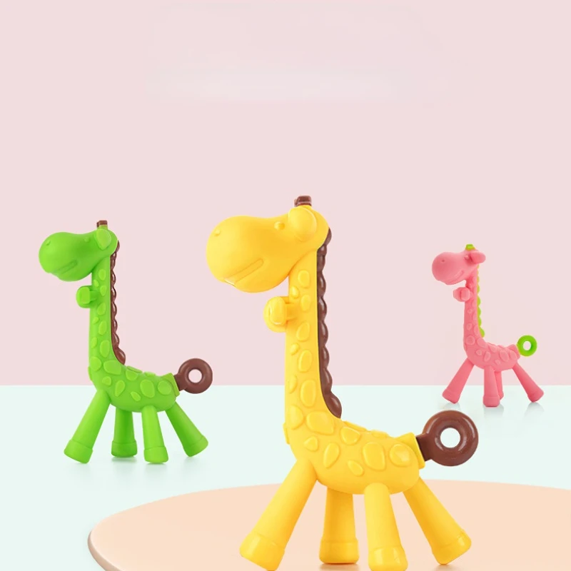 Silicone Baby Teethers DIY Animal Giraffe Shape BPA Free Baby Ring Infant Chain Kids Dental Care Gift Teeth Nursing Toddler Toys
Silicone Baby Teethers DIY Animal Giraffe Shape BPA Free Baby Ring Infant Chain Kids Dental Care Gift Teeth Nursing Toddler Toys