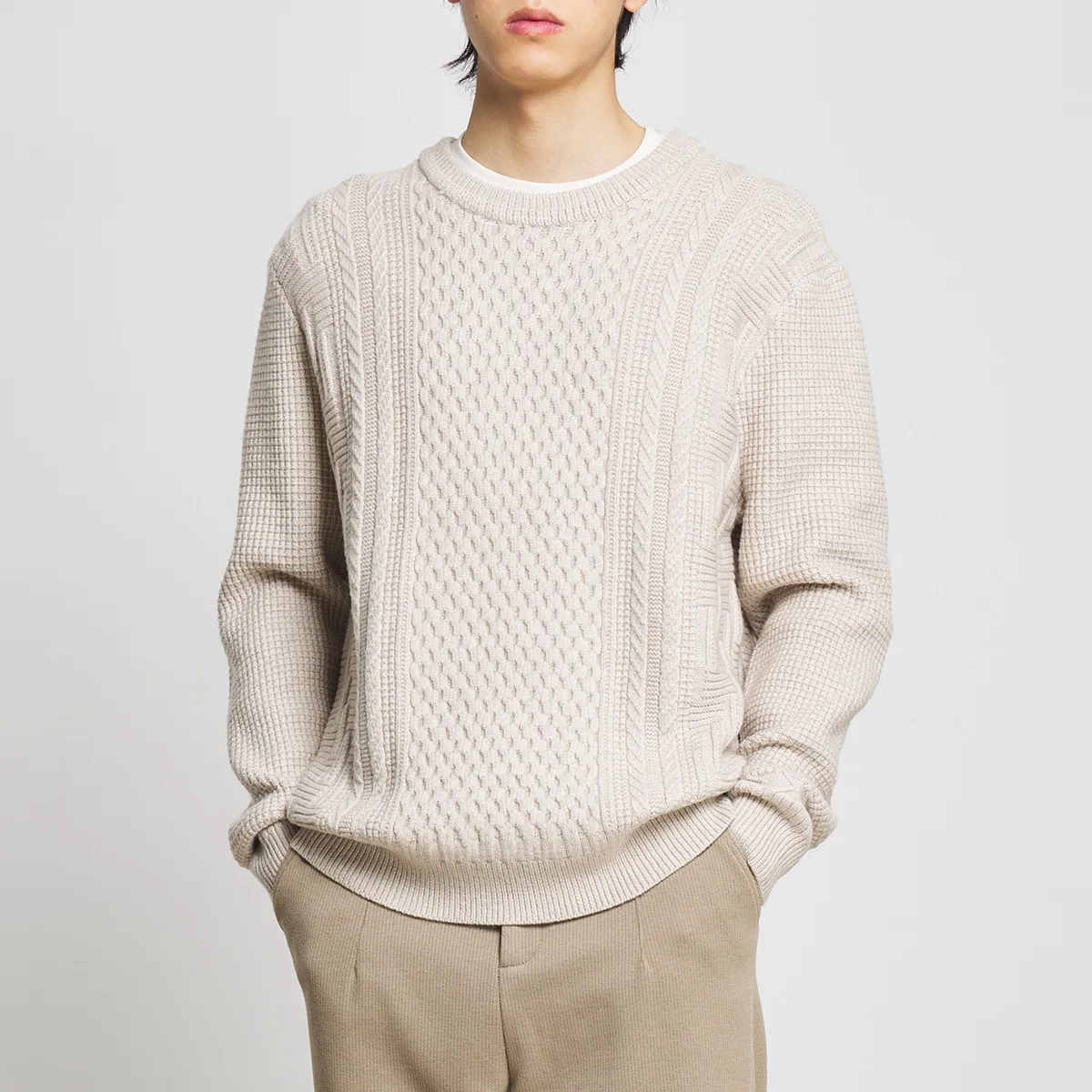 Fashion Men's Warm Sweater 2022 Winter New Muscle Jacquard Men's Knitted Sweater Simple Round Neck Sweater Men's Clothing
Fashion Men's Warm Sweater 2022 Winter New Muscle Jacquard Men's Knitted Sweater Simple Round Neck Sweater Men's Clothing