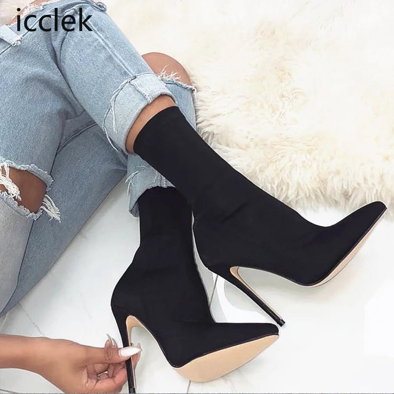 2022 Women Fetish Silk Sock Boots 11.5cm High Heels Stretch Fashion Heels Peach Ankle Boots Peach Rose Red Plus Size 43 Shoes
2022 Women Fetish Silk Sock Boots 11.5cm High Heels Stretch Fashion Heels Peach Ankle Boots Peach Rose Red Plus Size 43 Shoes