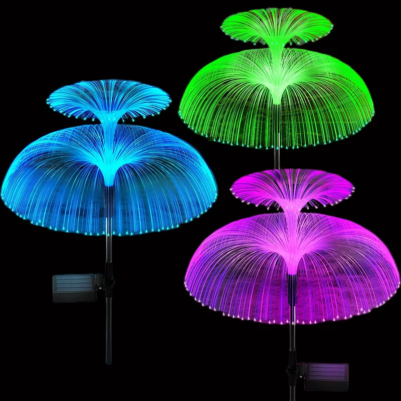 Double Solar Jellyfish Light 7 Colors Solar Garden Lights LED Fiber Optic Lights Outdoor Waterproof Decor Lamp for Lawn Patio
Double Solar Jellyfish Light 7 Colors Solar Garden Lights LED Fiber Optic Lights Outdoor Waterproof Decor Lamp for Lawn Patio