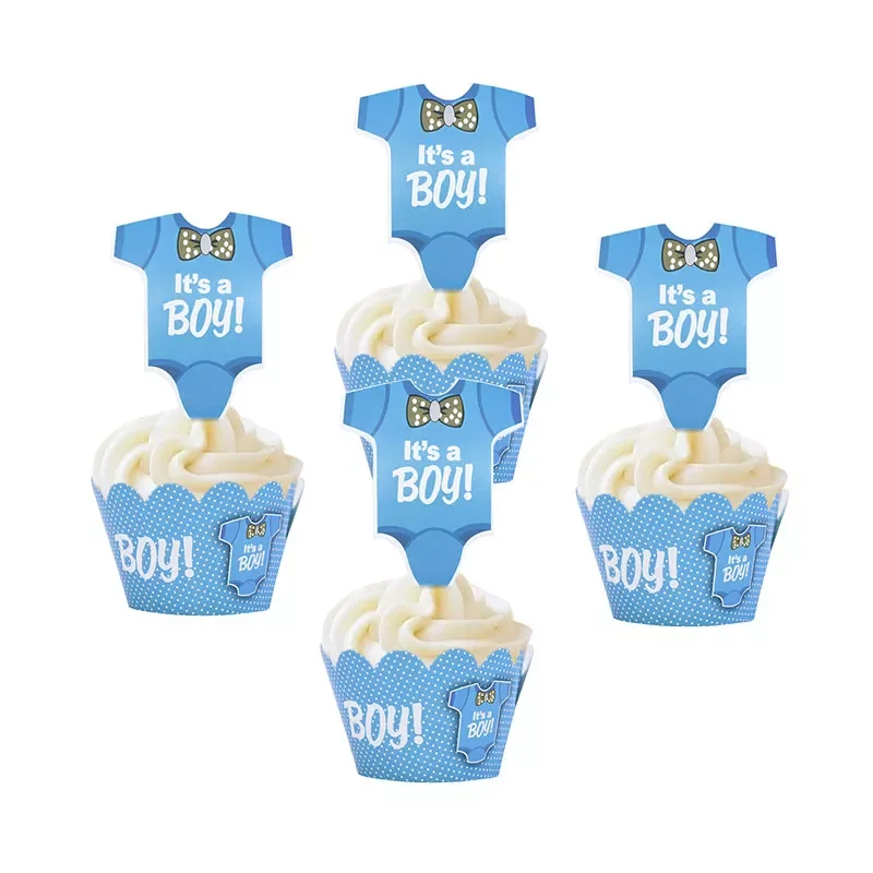 New 24Pcs Baby Shower Decoration Cupcake Wrapper with Topper Gender Reveal Party Supplies Baby Shower Girl Kids Birthday Decorat 
New 24Pcs Baby Shower Decoration Cupcake Wrapper with Topper Gender Reveal Party Supplies Baby Shower Girl Kids Birthday Decorat