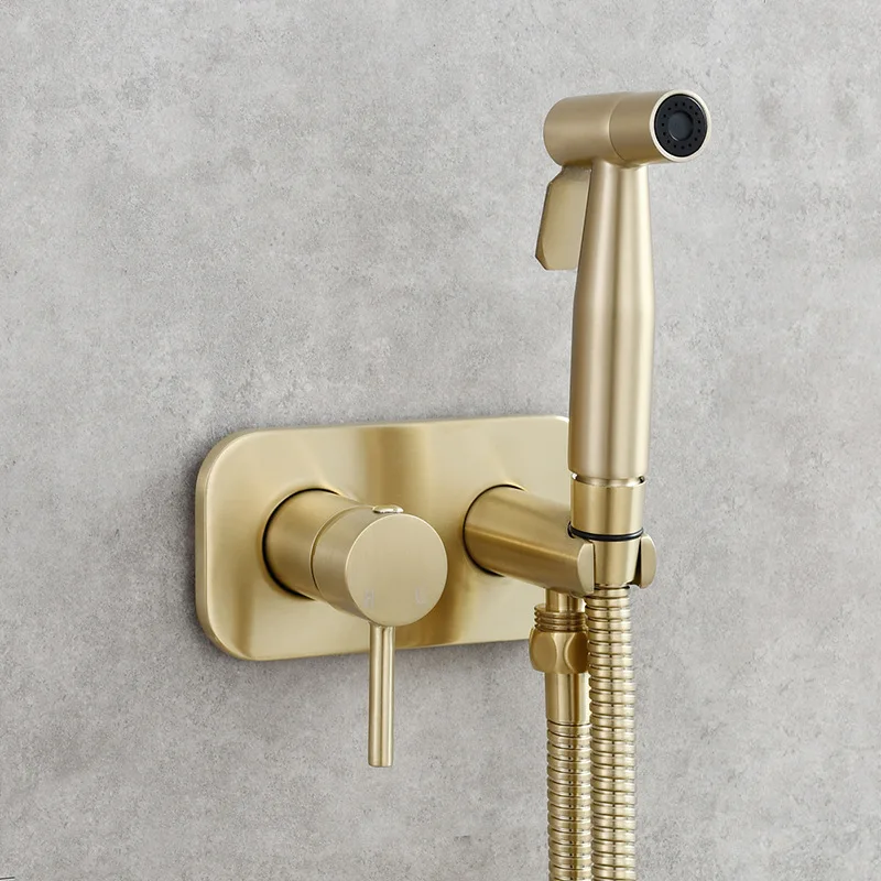 Brushed Gold Copper Handheld Bidet Sprayer Set Handheld Toilet Bidet Faucet Sprayer Shower Nozzle Self Cleaning Toilet Tap
Brushed Gold Copper Handheld Bidet Sprayer Set Handheld Toilet Bidet Faucet Sprayer Shower Nozzle Self Cleaning Toilet Tap