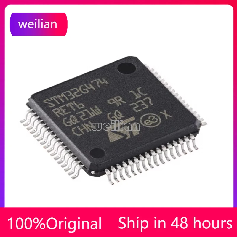 New genuine STM32G474RET6 LQFP-64 microcontroller MCU chip IC integrated circuit electronic components
New genuine STM32G474RET6 LQFP-64 microcontroller MCU chip IC integrated circuit electronic components
