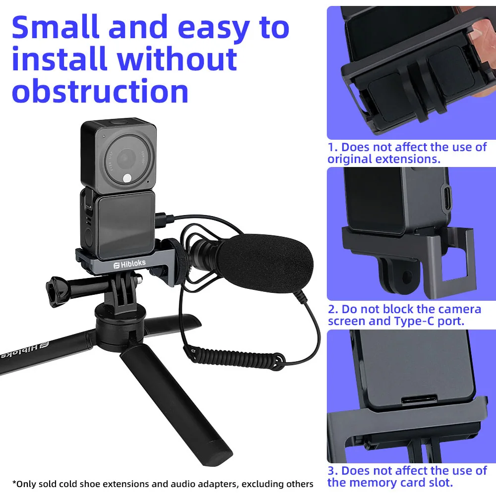L Extension Bracket for DJI Action 2 Camera Aluminum Quick Release Extend Plate Cold Shoe Mount for LED Light Mic
L Extension Bracket for DJI Action 2 Camera Aluminum Quick Release Extend Plate Cold Shoe Mount for LED Light Mic