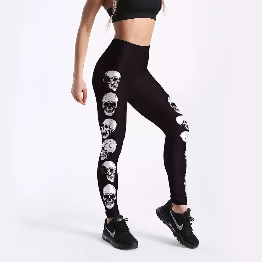 New Hotsale Women Black skull evil Print Leggings No Transparent Exercise Fitness Leggings Push Up
New Hotsale Women Black skull evil Print Leggings No Transparent Exercise Fitness Leggings Push Up