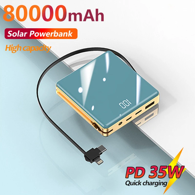 80000mAh High Capacity Power Bank Outdoor Portable Power Bank External Battery Fast Charger for Xiaomi Mi Samsung IPhone
80000mAh High Capacity Power Bank Outdoor Portable Power Bank External Battery Fast Charger for Xiaomi Mi Samsung IPhone