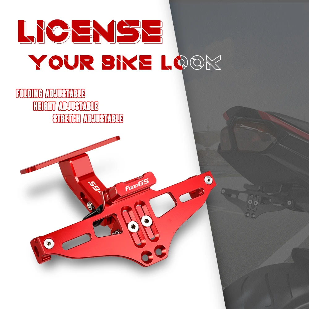 Motorcycle License Plate Bracket Holder with LED Light Indicator For BMW F800GS F 800GS F800 GS 2013-2018 2019 2020 2021-2023 
Motorcycle License Plate Bracket Holder with LED Light Indicator For BMW F800GS F 800GS F800 GS 2013-2018 2019 2020 2021-2023