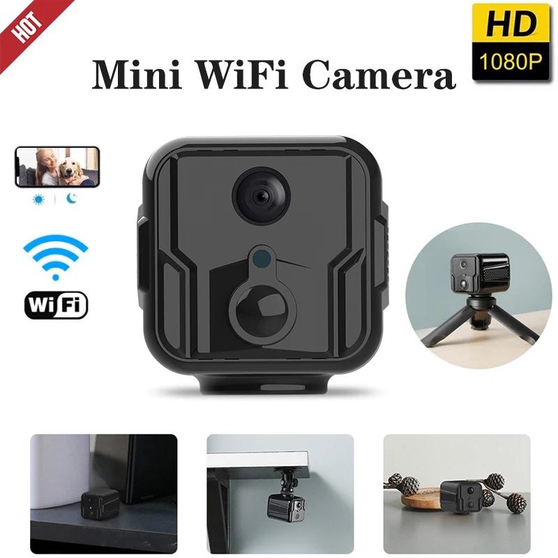 WiFi Mini Camera Smart HD 1080P 140 Degree Wide Angle Web AP P2P DV Wireless Camera Camera Vision Night Car Cam T9
WiFi Mini Camera Smart HD 1080P 140 Degree Wide Angle Web AP P2P DV Wireless Camera Camera Vision Night Car Cam T9