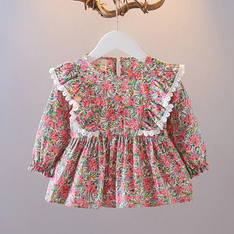 2022 Summer New Luxury Girls Shirts with Ruffles Floral Dolls Princess Style Fashion Girls Tops Boutique Clothing Simple Style
2022 Summer New Luxury Girls Shirts with Ruffles Floral Dolls Princess Style Fashion Girls Tops Boutique Clothing Simple Style