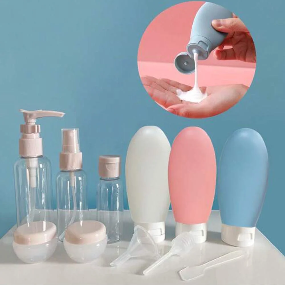 Travel Bottles Kit Leak Proof Portable Toiletry Containers Set Spray Lotion Shampoo Shower Gel Tube Bottling Cosmetic Containers
Travel Bottles Kit Leak Proof Portable Toiletry Containers Set Spray Lotion Shampoo Shower Gel Tube Bottling Cosmetic Containers
