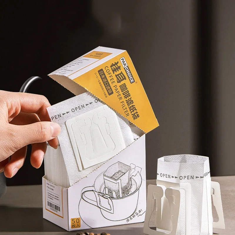 50Pcs Hanging Ear Coffee Filter Paper Disposable Drip Coffee Cup Filter Bags Brew Espresso Coffees Filters Coffee Accessories
50Pcs Hanging Ear Coffee Filter Paper Disposable Drip Coffee Cup Filter Bags Brew Espresso Coffees Filters Coffee Accessories