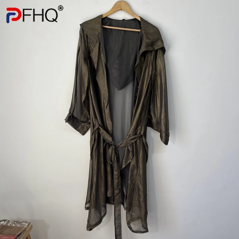 PFHQ Men's Perspective Drape Chiffon Sports Hooded Trench Coat Tide Versatile Sun Protection Chic Breathable Windbreaker 21Z1422
PFHQ Men's Perspective Drape Chiffon Sports Hooded Trench Coat Tide Versatile Sun Protection Chic Breathable Windbreaker 21Z1422