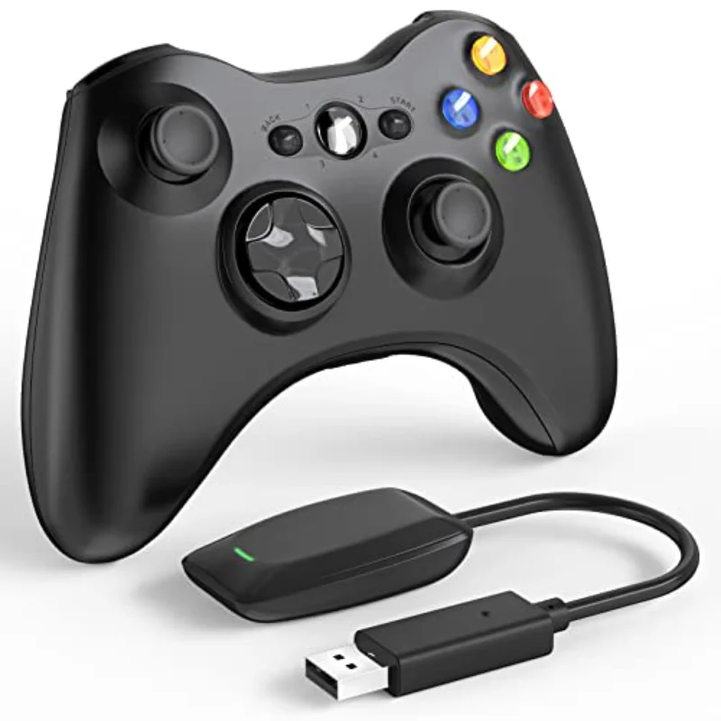 

Беспроводной контроллер для Xbox 360, полноразмерный игровой геймпад, пульт дистанционного управления для ПК с окошком, с приемником, алонский рычаг управления, Bluetooth