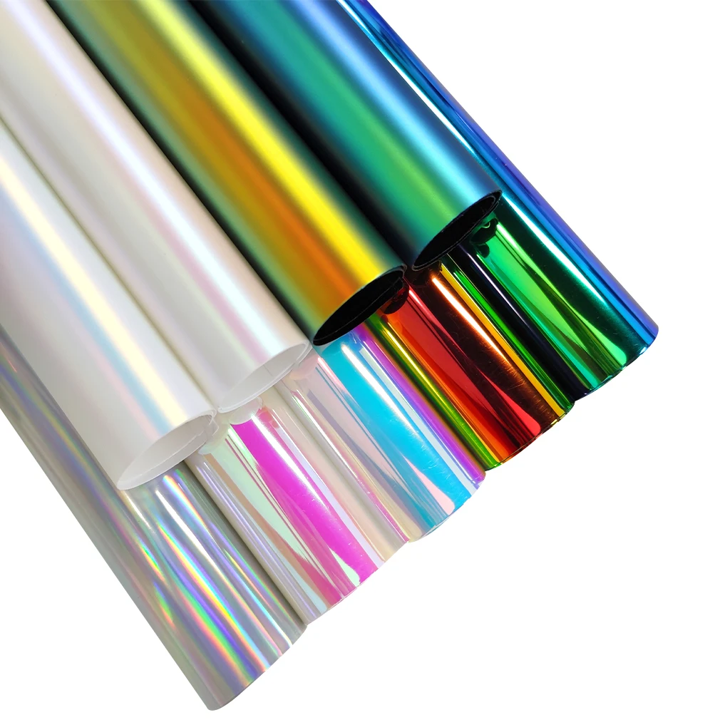 Holographic Iridescent TPU Film Vinyl Solid Color Faux Leather Fabric for Handbag Bows Cover Decor DIY Craft Material 50*135CM
Holographic Iridescent TPU Film Vinyl Solid Color Faux Leather Fabric for Handbag Bows Cover Decor DIY Craft Material 50*135CM