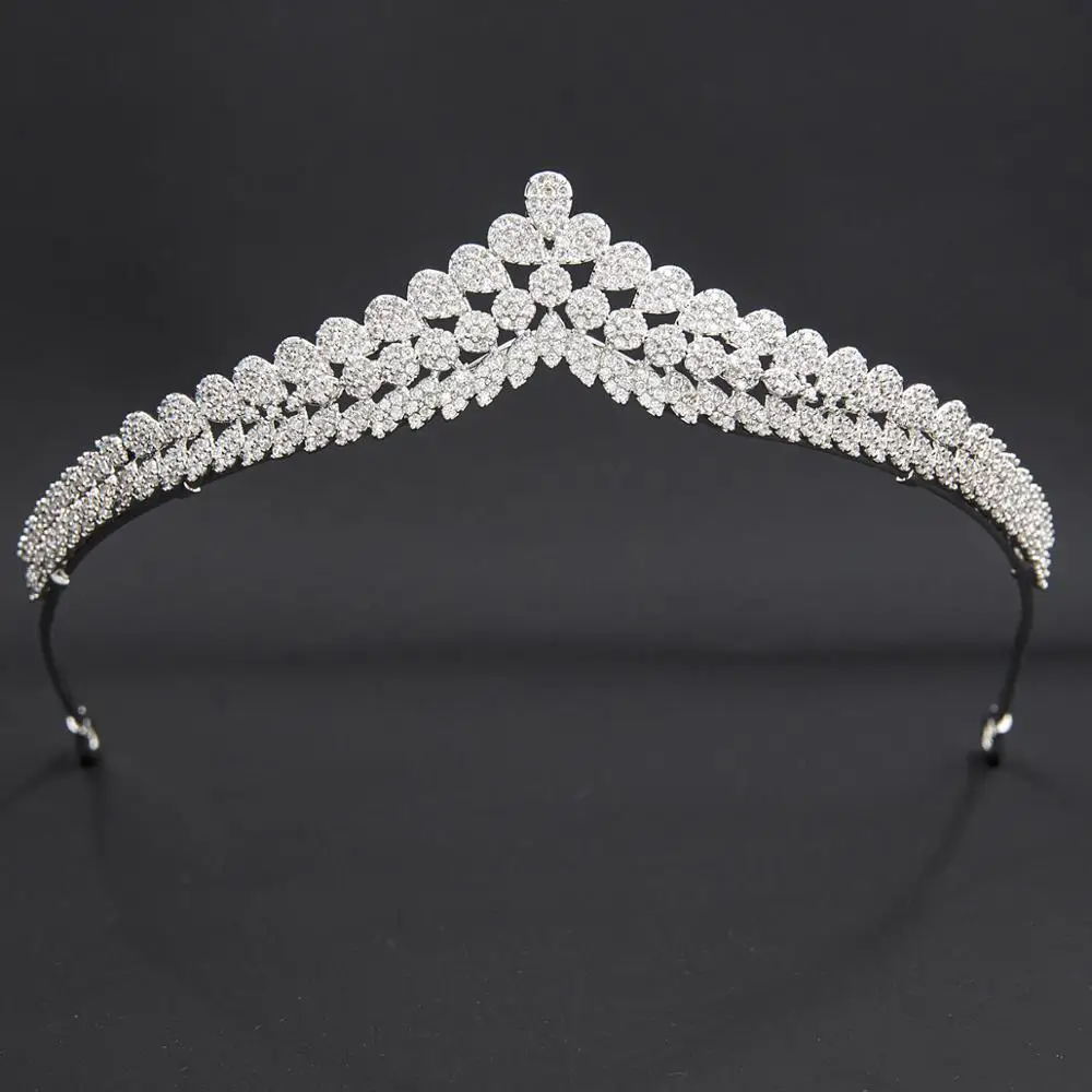 Level Cubic Zirconia Bridal Wedding Tiara Diadem Hair Jewelry Accessories Hairpieces CH10354
Level Cubic Zirconia Bridal Wedding Tiara Diadem Hair Jewelry Accessories Hairpieces CH10354