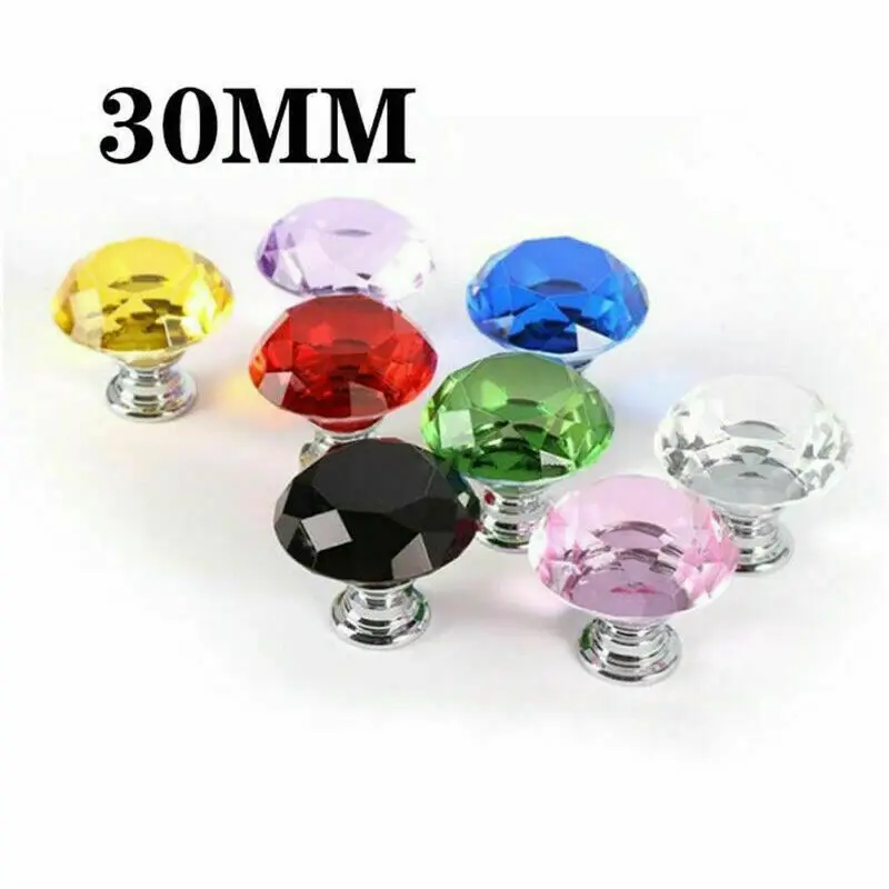 5Pcs 30mm Crystal Diamond Glass Door Knobs Cupboard Drawer Furniture Handle Cabinet
5Pcs 30mm Crystal Diamond Glass Door Knobs Cupboard Drawer Furniture Handle Cabinet