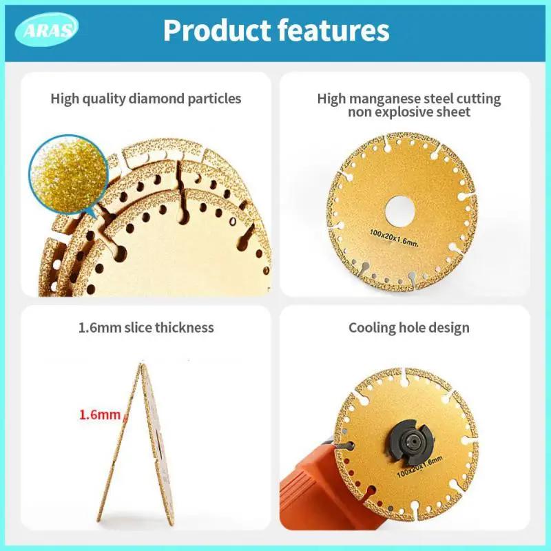 Износостойкий лист для угловой шлифовальной машины, высокотемпературное, Алмазное режущее лезвие, инструменты для пилы, острый, быстрое Ctting, прочный 
Износостойкий лист для угловой шлифовальной машины, высокотемпературное, Алмазное режущее лезвие, инструменты для пилы, острый, быстрое Ctting, прочный