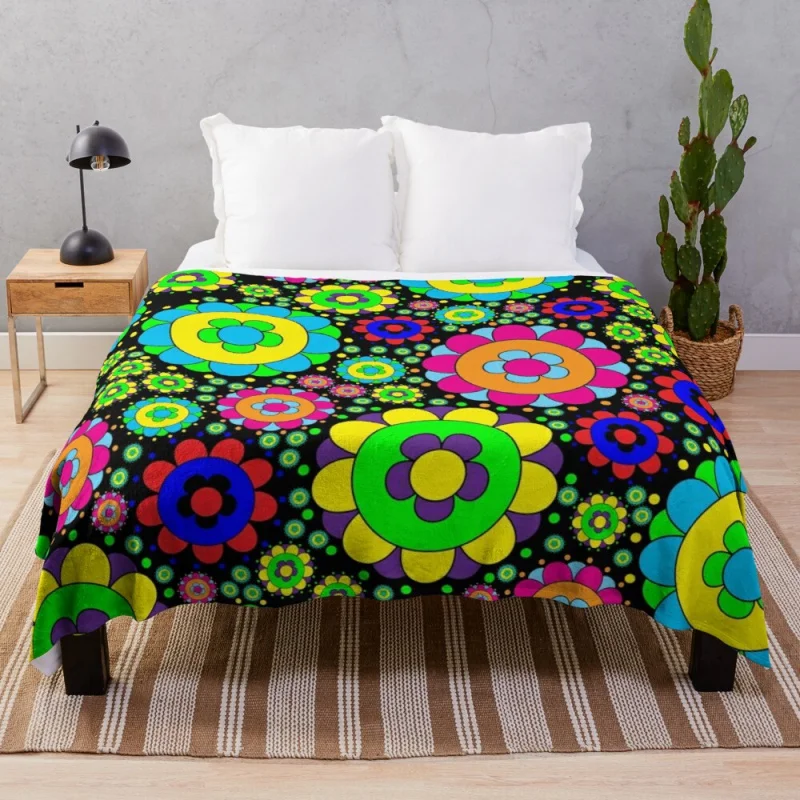 Flower Power Vintage 60s 70s Hippie Retro Flowers Throw Blanket Warm Blanket Fur Throw Blanket
Flower Power Vintage 60s 70s Hippie Retro Flowers Throw Blanket Warm Blanket Fur Throw Blanket