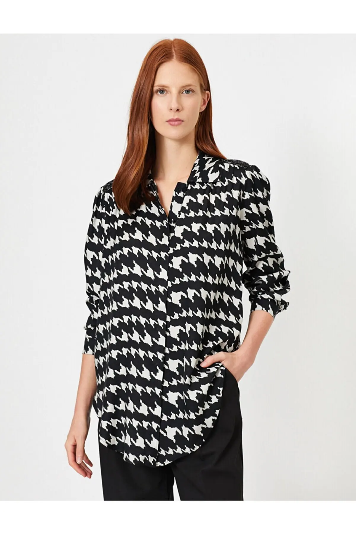 Female Black Patterned Shirt 112 Summer women's Shirts Fashion women's Blouses Pretty and Cheap women's Blouses
Female Black Patterned Shirt 112 Summer women's Shirts Fashion women's Blouses Pretty and Cheap women's Blouses
