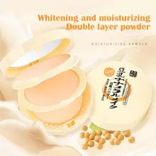Women Nature Coverage Face Powder Long Lasting Tools Powder Pressed Cake New Make Compact Face Up Powder Waterproof Cosmetic