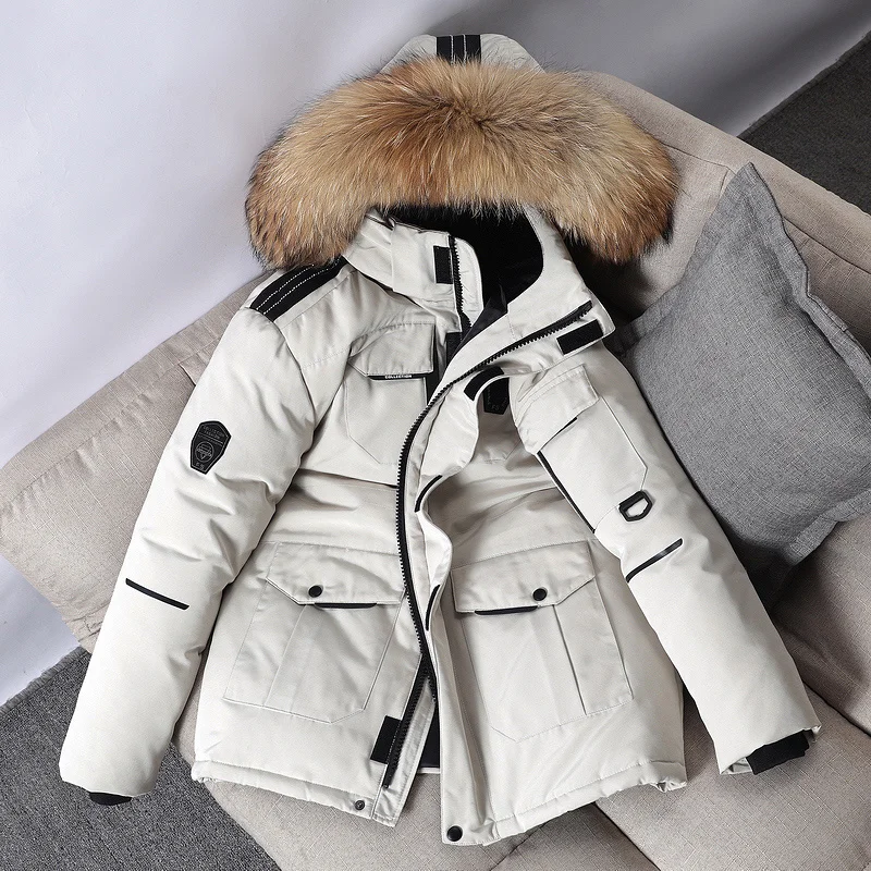 White Duck Down Thick Fishing Jacket Warm Hooded Thick Puffer Jacket Coat Male High Quality Thermal Winter Fishing Clothes
White Duck Down Thick Fishing Jacket Warm Hooded Thick Puffer Jacket Coat Male High Quality Thermal Winter Fishing Clothes