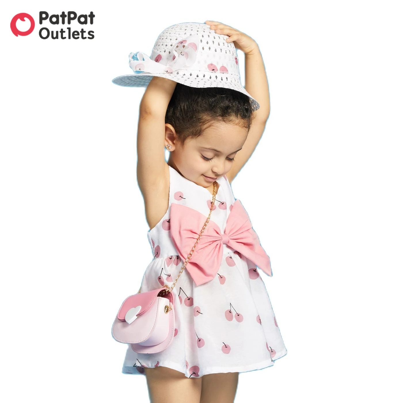 PatPat 2pcs Summer Baby Girls Princess Dress With Hat Cherry Print Bowknot Decor Sleeveless Set Children Clothes Outdoor Party
PatPat 2pcs Summer Baby Girls Princess Dress With Hat Cherry Print Bowknot Decor Sleeveless Set Children Clothes Outdoor Party
