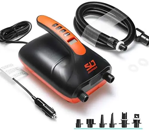 High Pressure Digital Air for Stand Up Paddle Board | Kayak | Tent, SUP Inflator with Intelligent Dual Stage & Auto-Off, T Kay
High Pressure Digital Air for Stand Up Paddle Board | Kayak | Tent, SUP Inflator with Intelligent Dual Stage & Auto-Off, T Kay