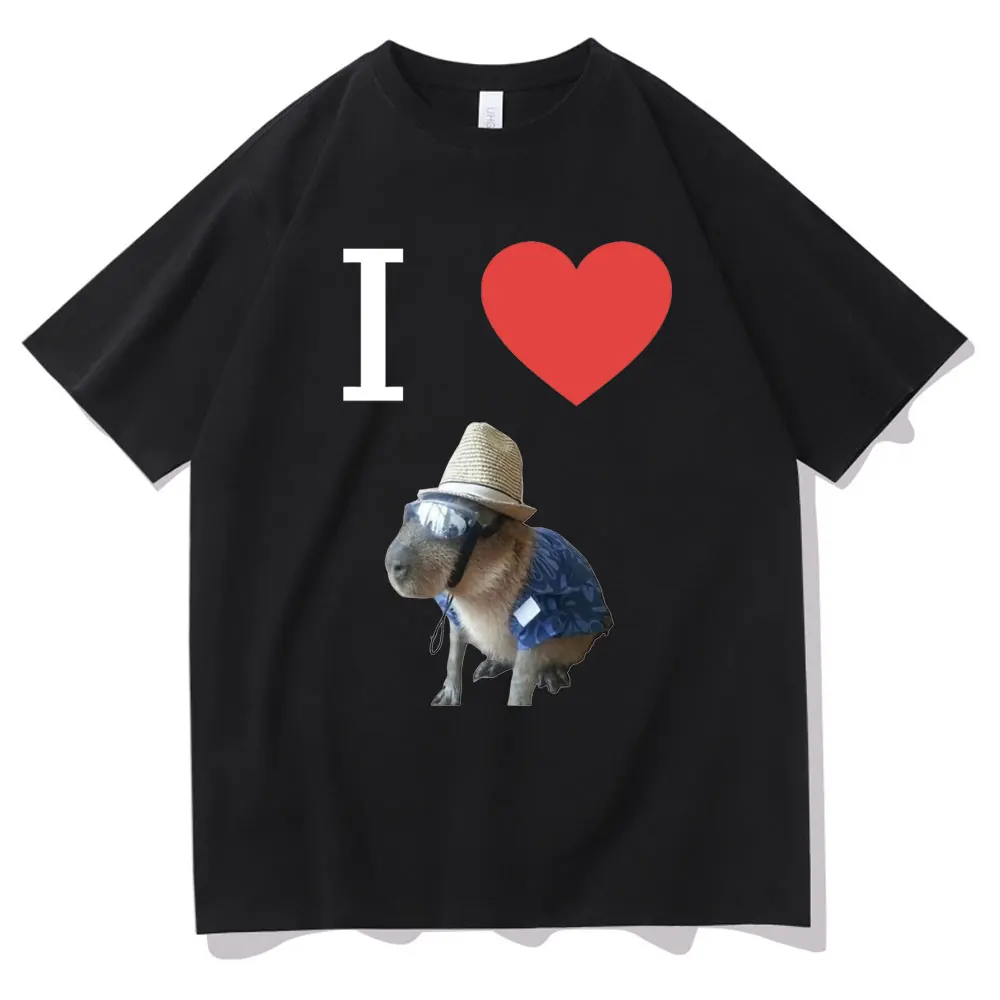 I Heart Capybaras Print Funny Men Women Casual Fashion Oversized T-shirt Men's Streetwear Unisex Short Sleeve Harajuku Tshirt 
I Heart Capybaras Print Funny Men Women Casual Fashion Oversized T-shirt Men's Streetwear Unisex Short Sleeve Harajuku Tshirt
