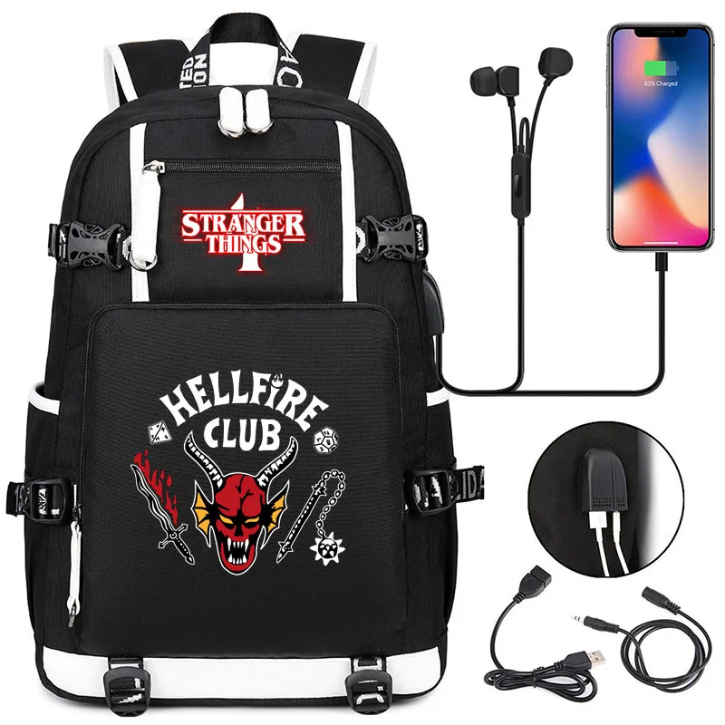 Stranger Things Season 4 Backpack for School Boys Usb Charging Backpack for Girls Student Rucksack Large Capacity Travel Bag Men
Stranger Things Season 4 Backpack for School Boys Usb Charging Backpack for Girls Student Rucksack Large Capacity Travel Bag Men