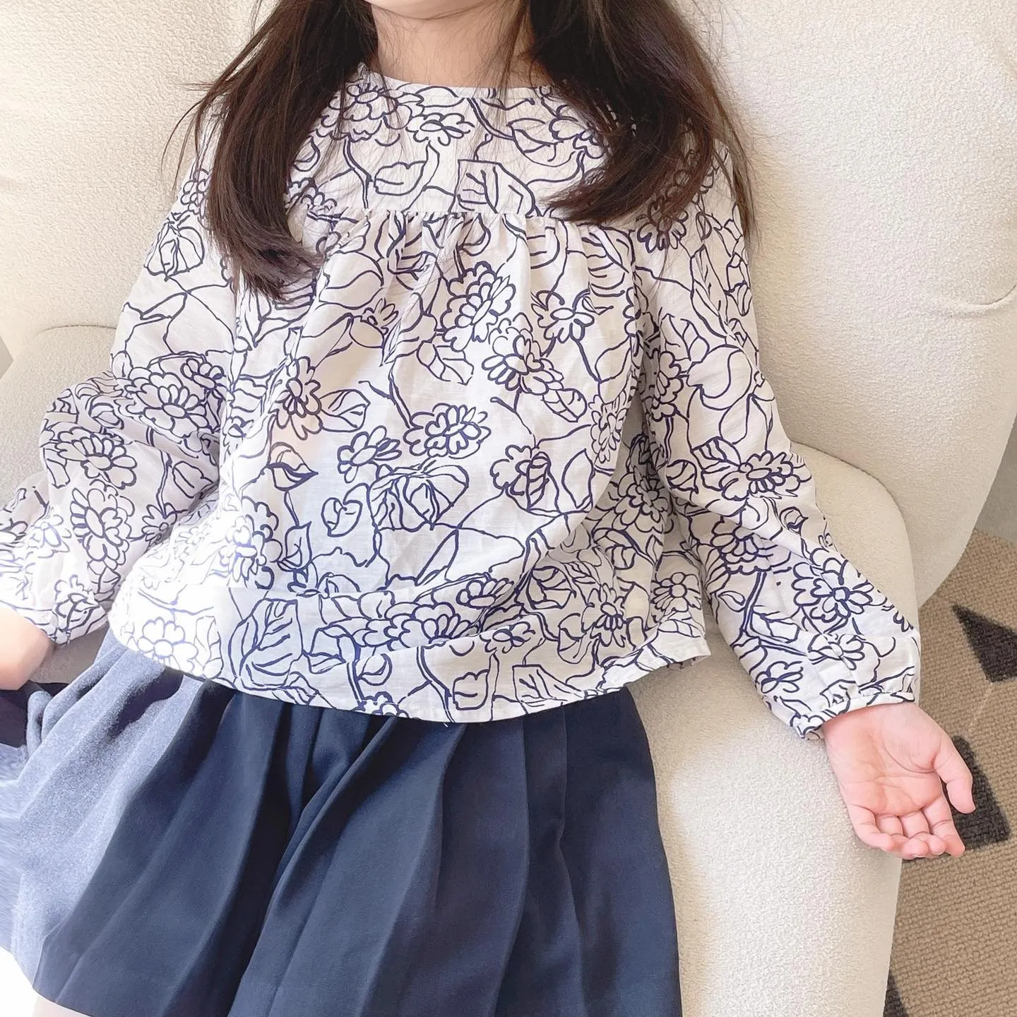 spring summer Girls blouse Vintage printed long-sleeved t-shirt 100% cotton simple girl's top
spring summer Girls blouse Vintage printed long-sleeved t-shirt 100% cotton simple girl's top