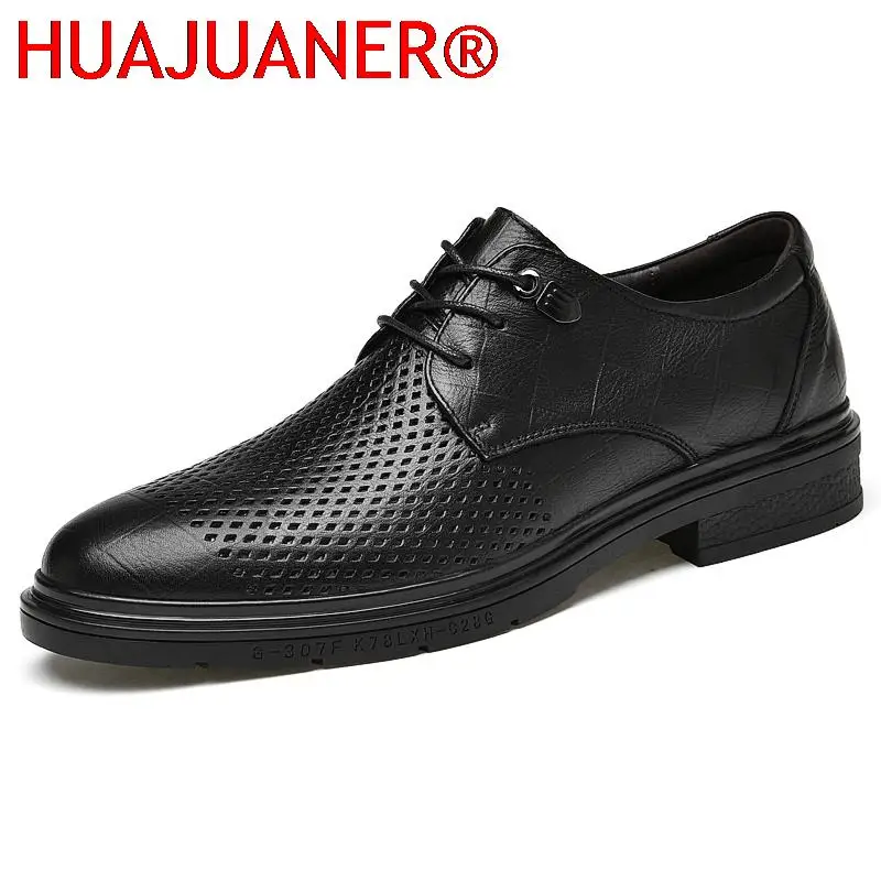 New Men's Dress Shoes Breathable Genuine Leather Shoes Vintage Casual Formal Flats Men Wedding Shoes Hollow Out Lace-up Oxfords
New Men's Dress Shoes Breathable Genuine Leather Shoes Vintage Casual Formal Flats Men Wedding Shoes Hollow Out Lace-up Oxfords