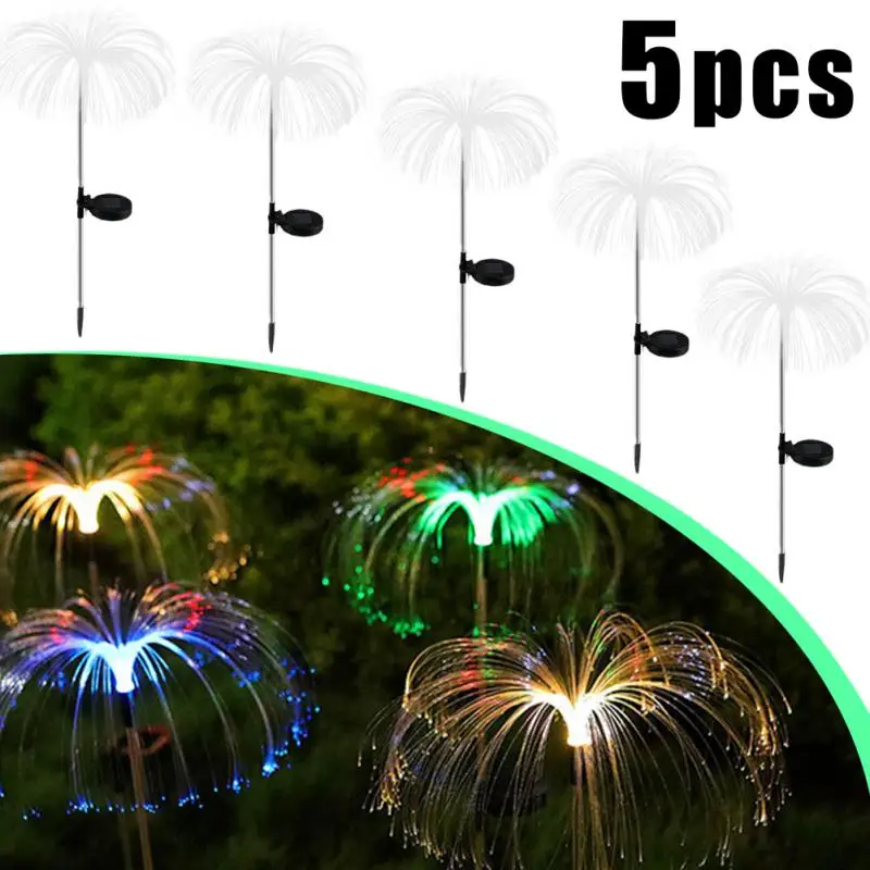 Solar Outdoor Garden Light Waterproof Fiber Optic Jellyfish Lawn Lamp Garden Patio Villa Yard Decoration Colourful Lights Flower
Solar Outdoor Garden Light Waterproof Fiber Optic Jellyfish Lawn Lamp Garden Patio Villa Yard Decoration Colourful Lights Flower